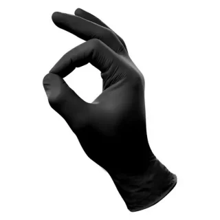 Nitril Handschoenen Zwart Ongepoederd MAAT M